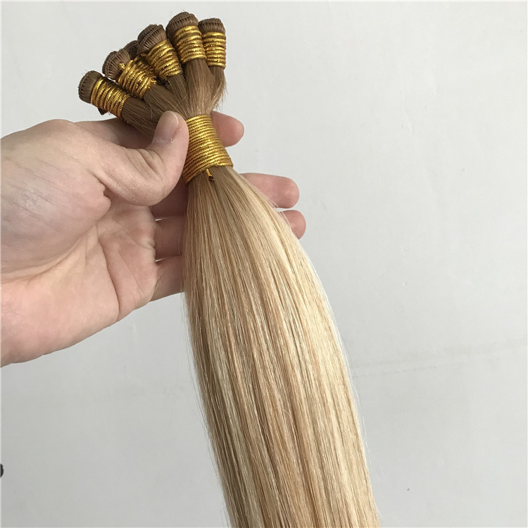 Hot human full cuticle hand tied wefts and good reviews X220